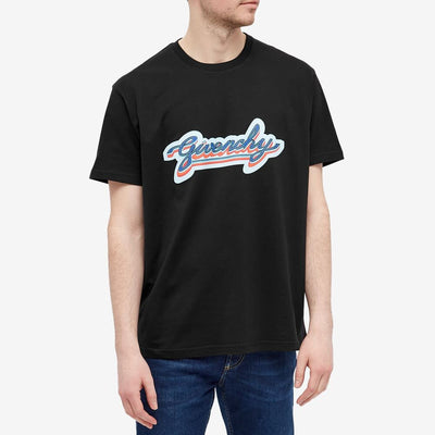 Givenchy Retro-Logo-T-Shirt Schwarz