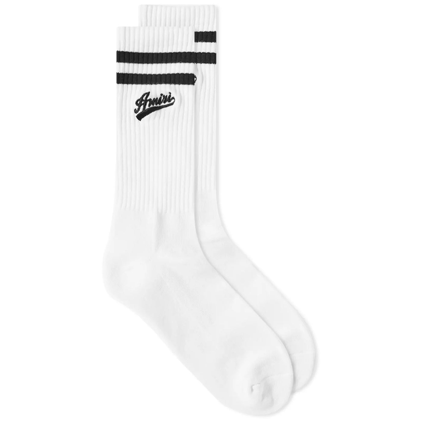 Amiri – Weiße Socken mit Varsity-Schriftzug
