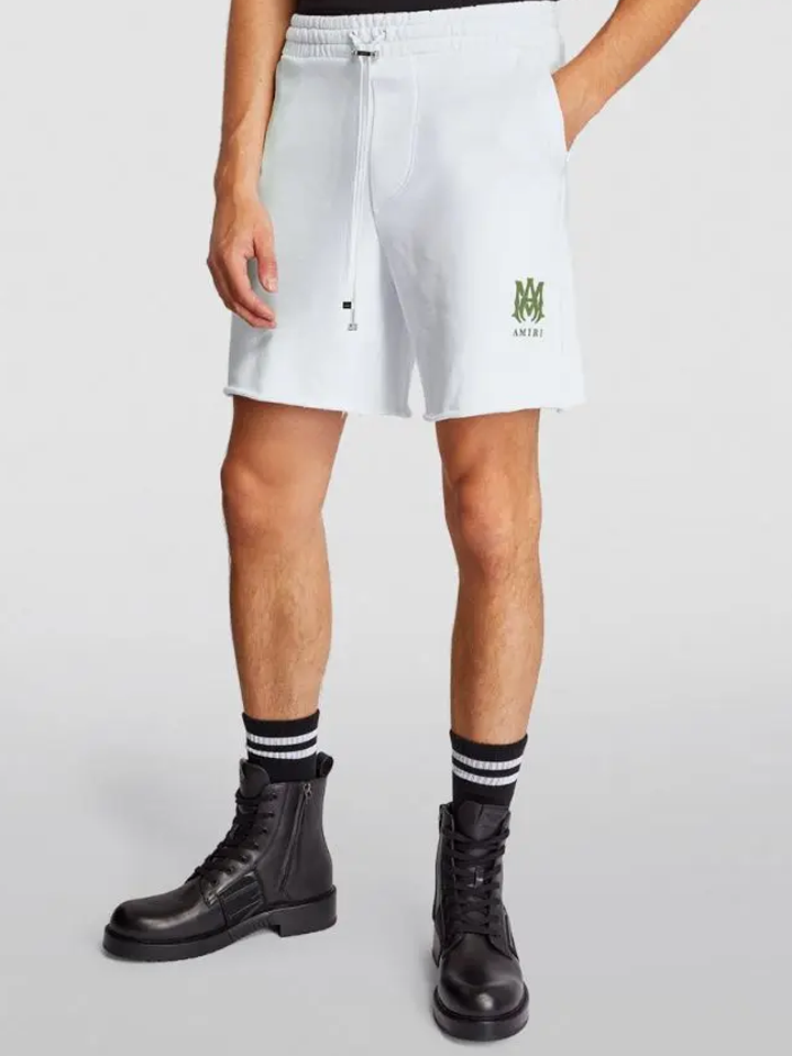 Amiri – Weiße Sweatshorts mit MA-Logo