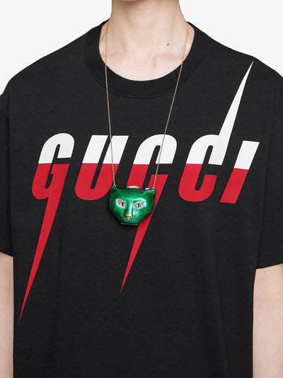Gucci T-Shirt mit Blade-Print Schwarz