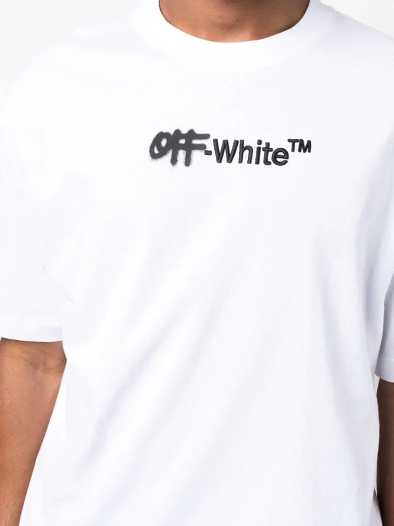 Off-White – Helvetica – Oversize-T-Shirt in Weiß