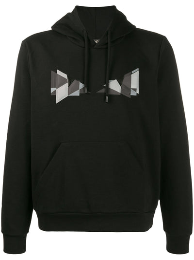 Fendi Bag Bugs Eye Hoodie Schwarz
