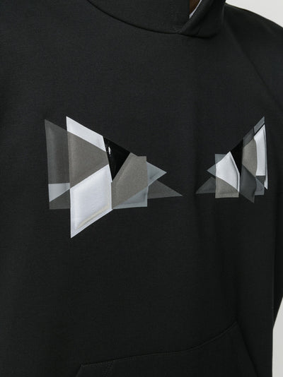 Fendi Bag Bugs Eye Hoodie Schwarz