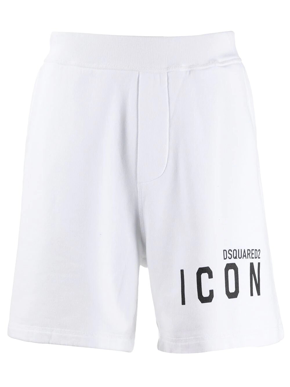 Dsquared2 – Shorts mit ICON-Logo-Print in Weiß