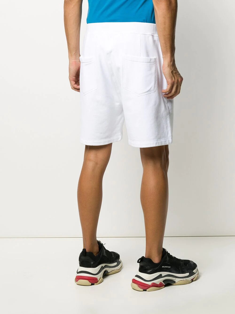 Dsquared2 – Shorts mit ICON-Logo-Print in Weiß