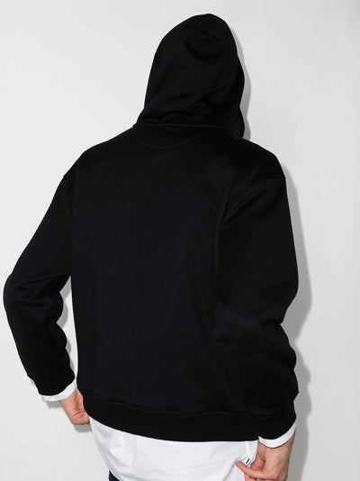 Valentino Garavani – Schwarzer Kapuzenpullover mit VLTN-Logoprint 