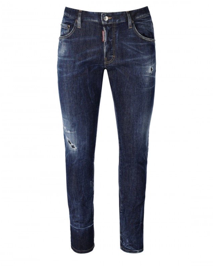 Dsquared2 – Distressed-Jeans in kanadischer Qualität in Blau
