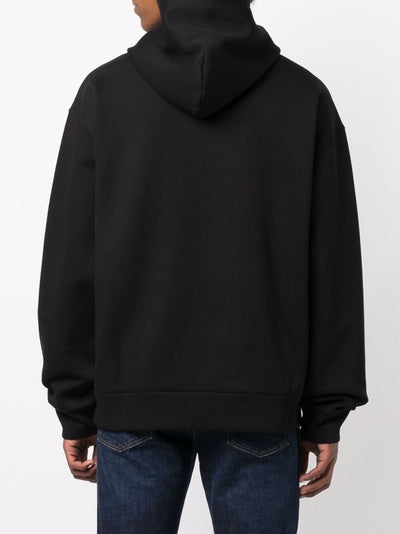 Dolce &amp; Gabbana – Schwarzer Kapuzenpullover mit Bienenlogo