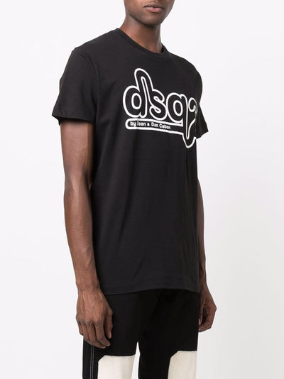 Dsquared2 – Schwarzes T-Shirt mit DSQ2-Logo