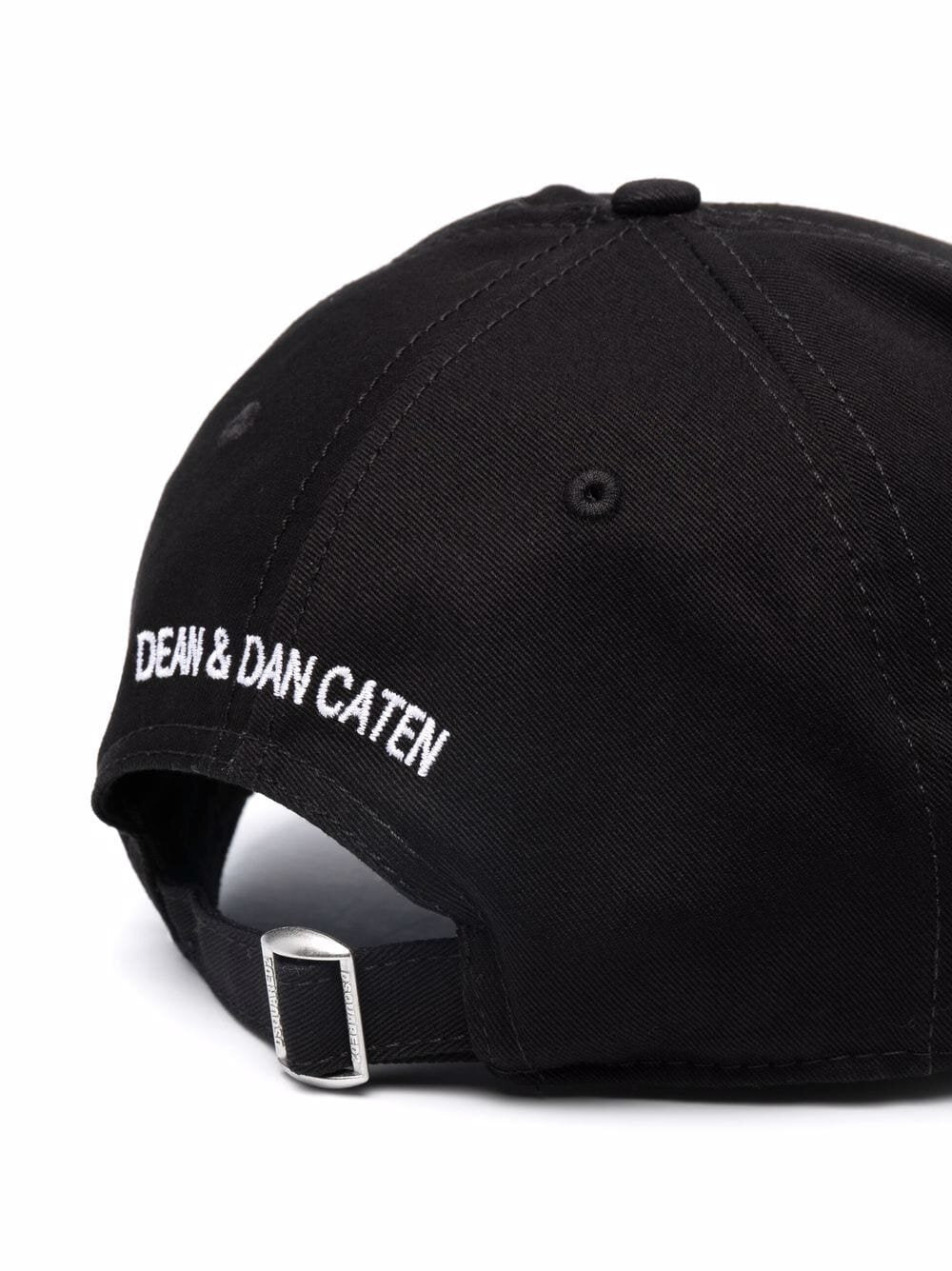 Dsquared2 – Baumwollkappe mit Icon-Tape in Schwarz 