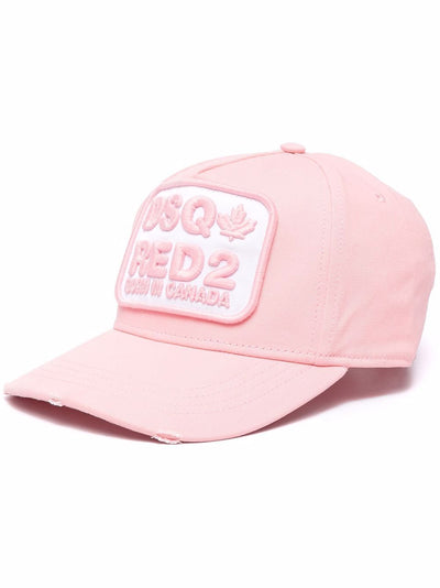 Dsquared2 Rosa DSQ-Red2 Logo-Kappe 