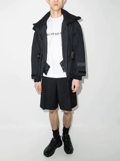Givenchy – Oversize-T-Shirt mit Reverse-Paris-Logoprint in Weiß