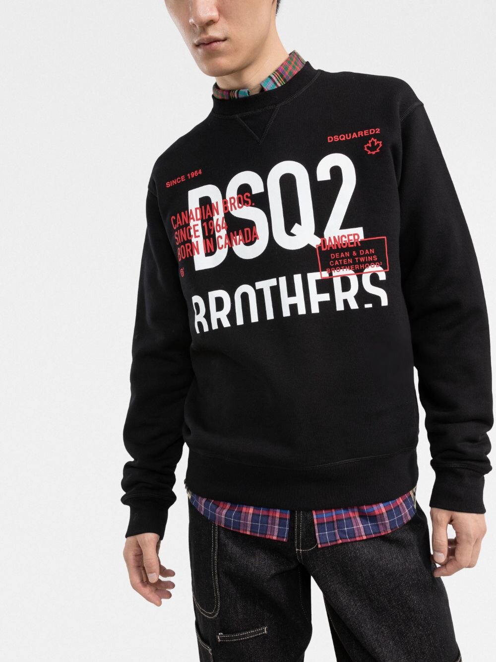 Dsquared2 DSQ2 Brothers Sweatshirt Schwarz 