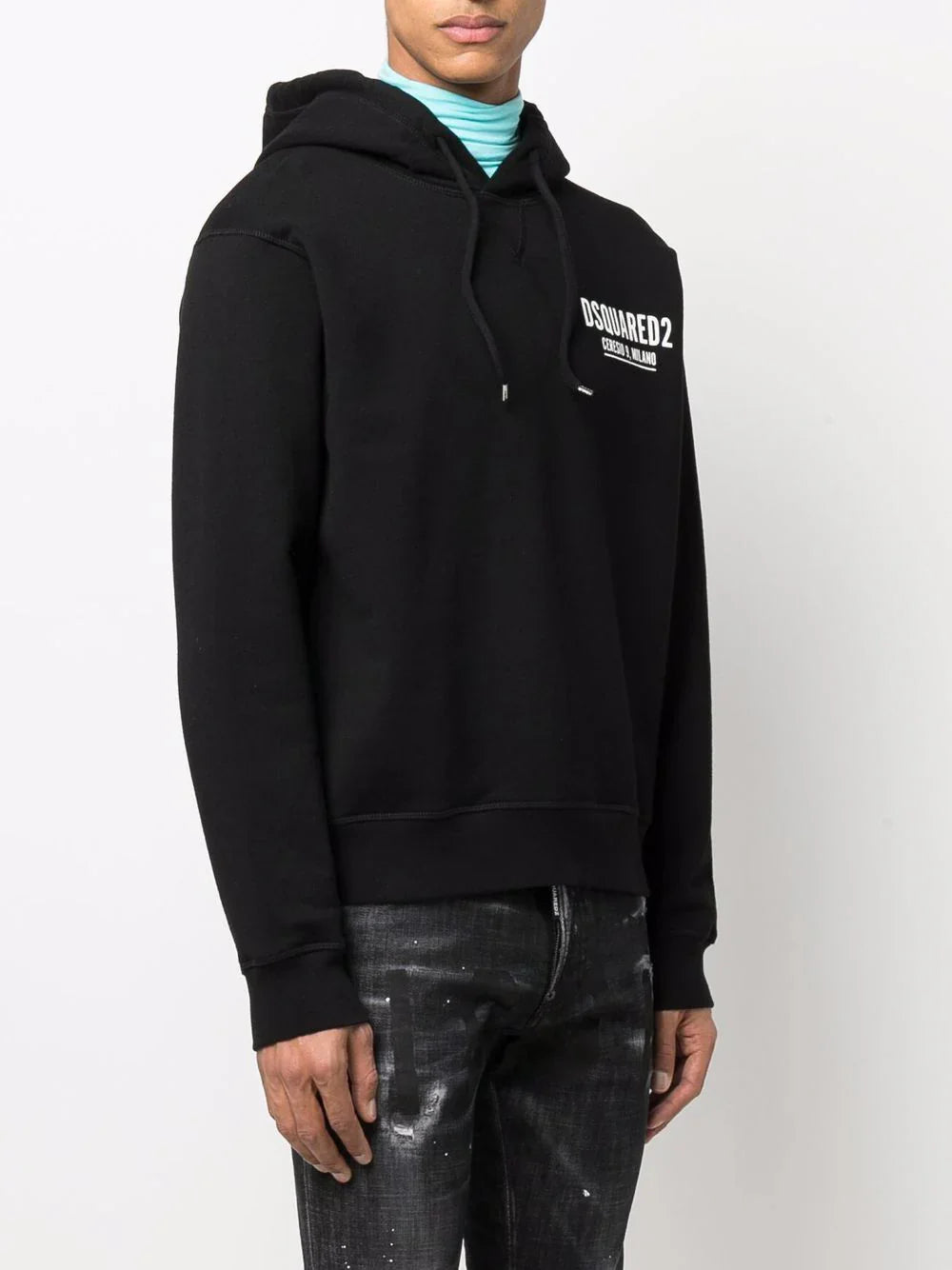 Dsquared2 Mini Logo Ceresio 9 Kapuzenpullover in Schwarz