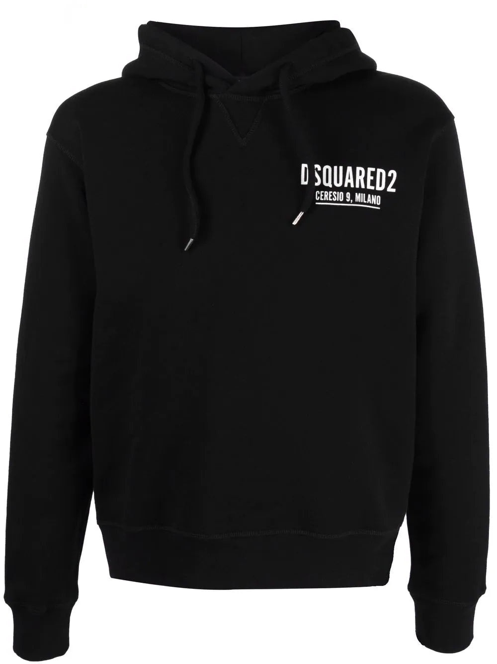 Dsquared2 Mini Logo Ceresio 9 Kapuzenpullover in Schwarz