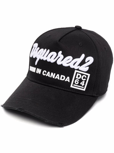 Dsquared2 Born in Canada DC64 Kappe Schwarz 