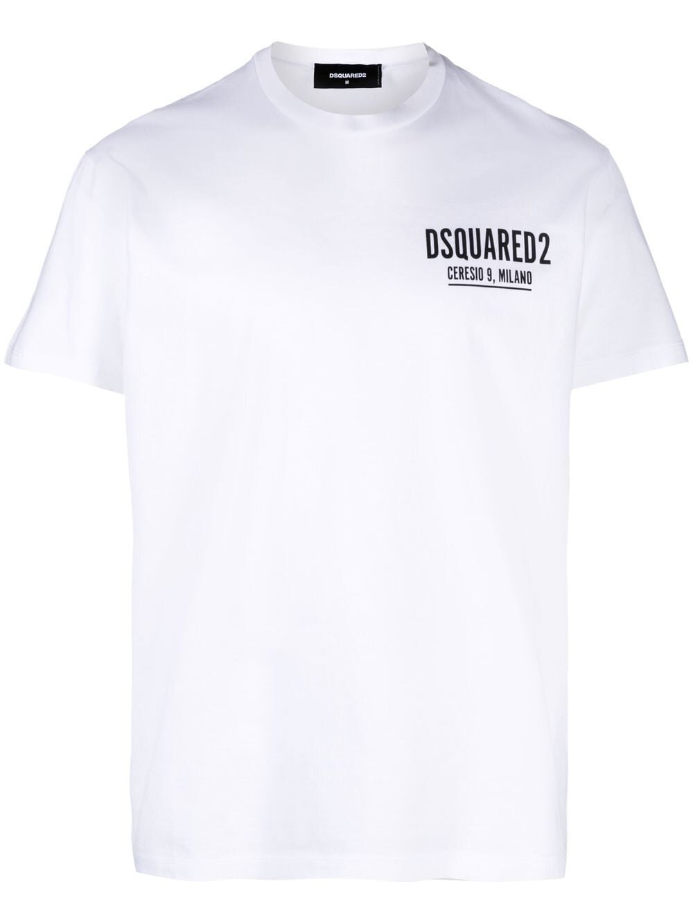 Dsquared2 – Ceresio 9 – T-Shirt mit Mini-Logo in Weiß