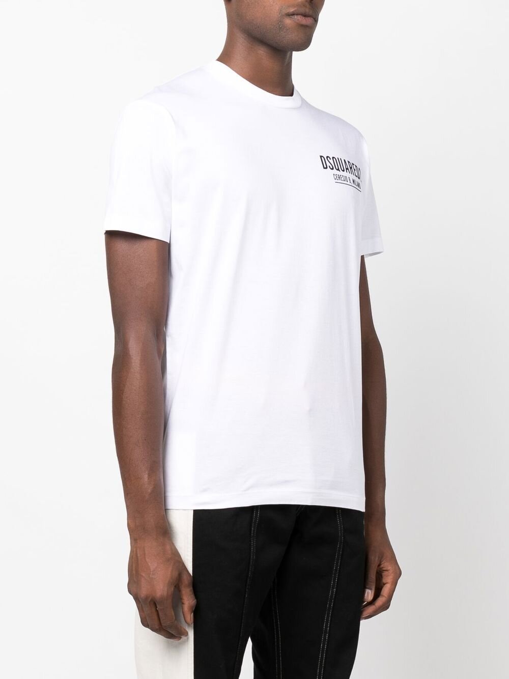 Dsquared2 – Ceresio 9 – T-Shirt mit Mini-Logo in Weiß