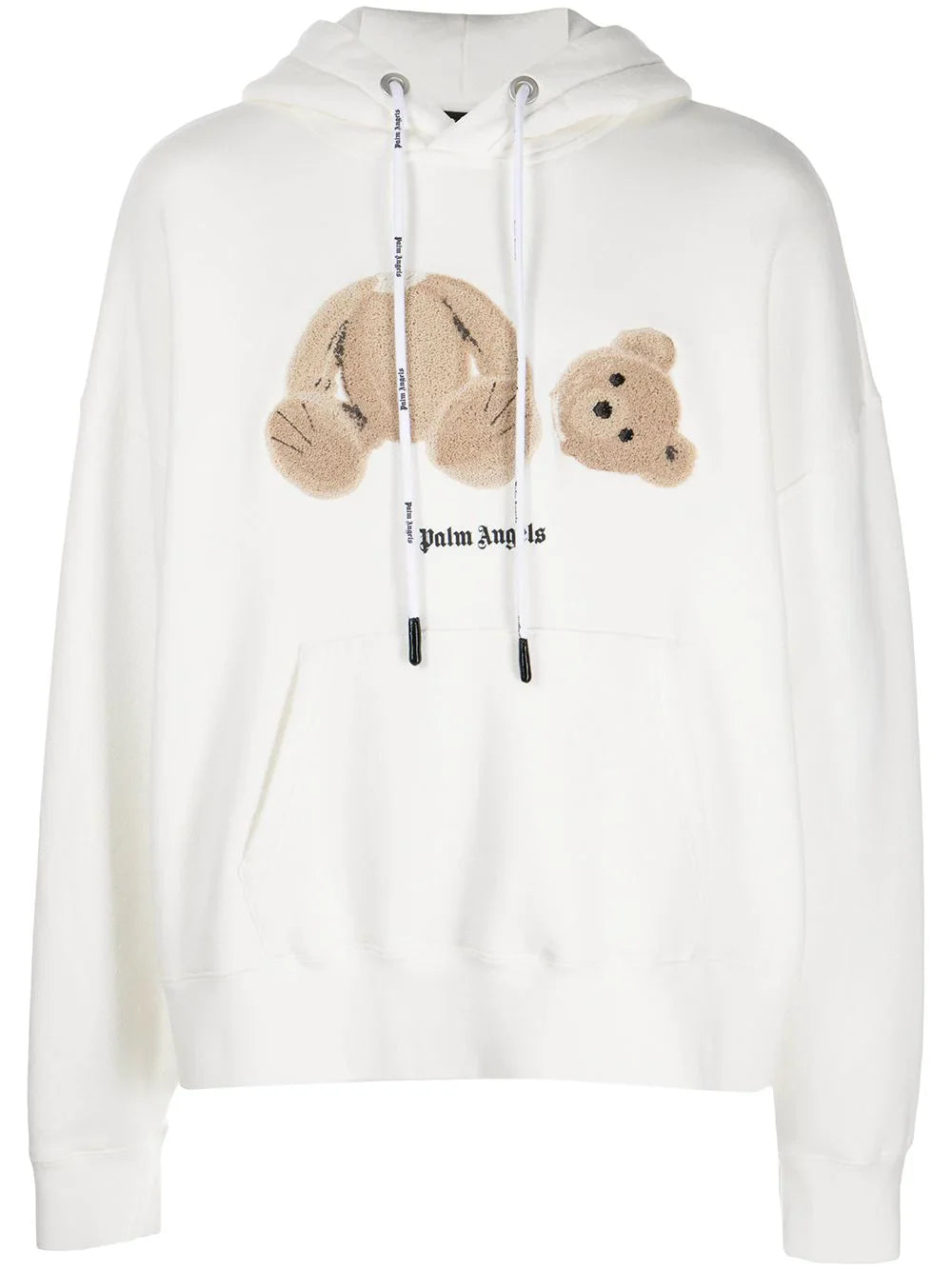 Palm Angels Hoodie mit Bärenmotiv Weiß