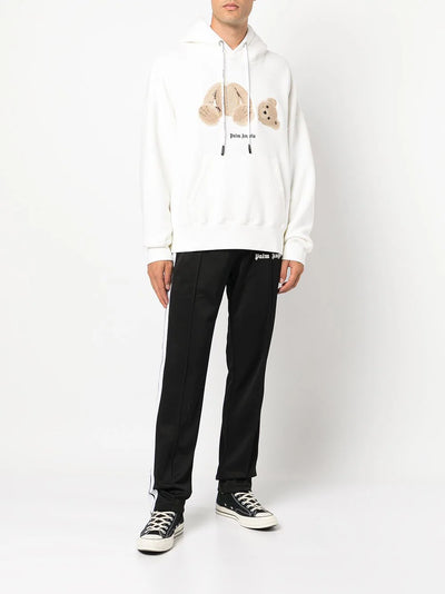 Palm Angels Hoodie mit Bärenmotiv Weiß