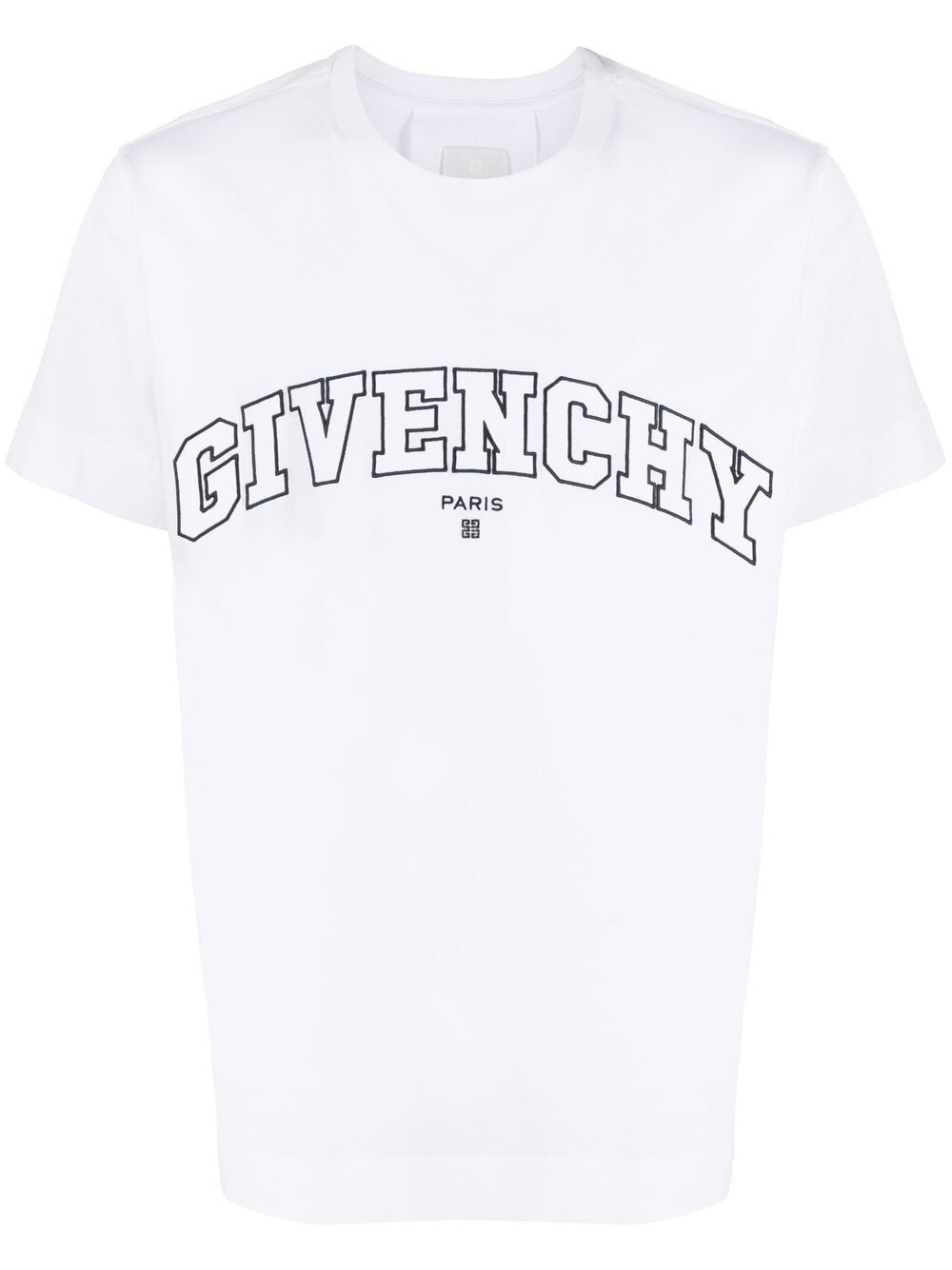 Givenchy T-Shirt mit Logo-Stickerei in Weiß 