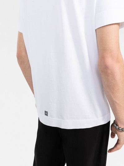 Givenchy T-Shirt mit Logo-Stickerei in Weiß 