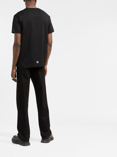 Givenchy College T-Shirt mit Logo-Stickerei Schwarz