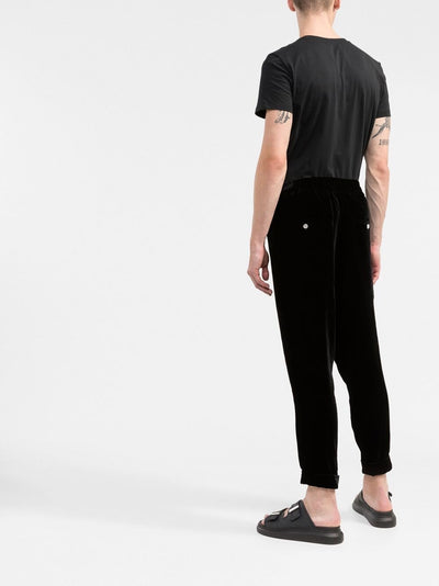 Schwarzes T-Shirt mit Balmain Paris-Logoprint 