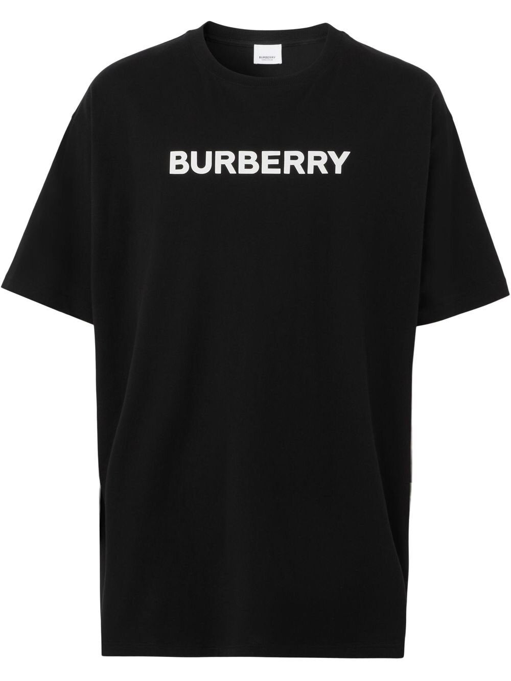 Burberry – Harriston – Schwarzes T-Shirt mit Logo-Aufdruck