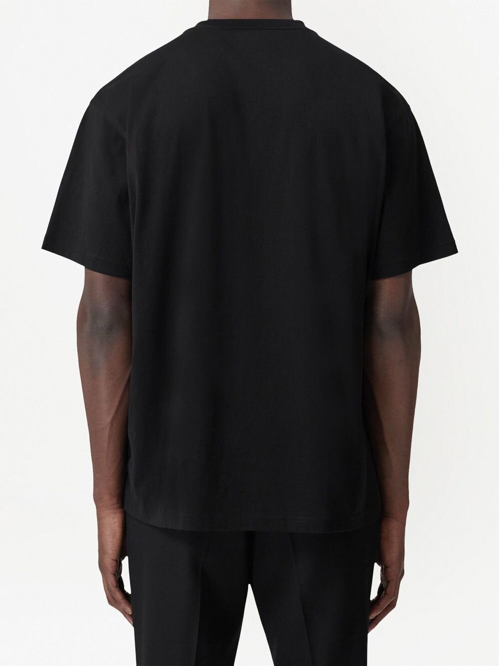 Burberry – Harriston – Schwarzes T-Shirt mit Logo-Aufdruck