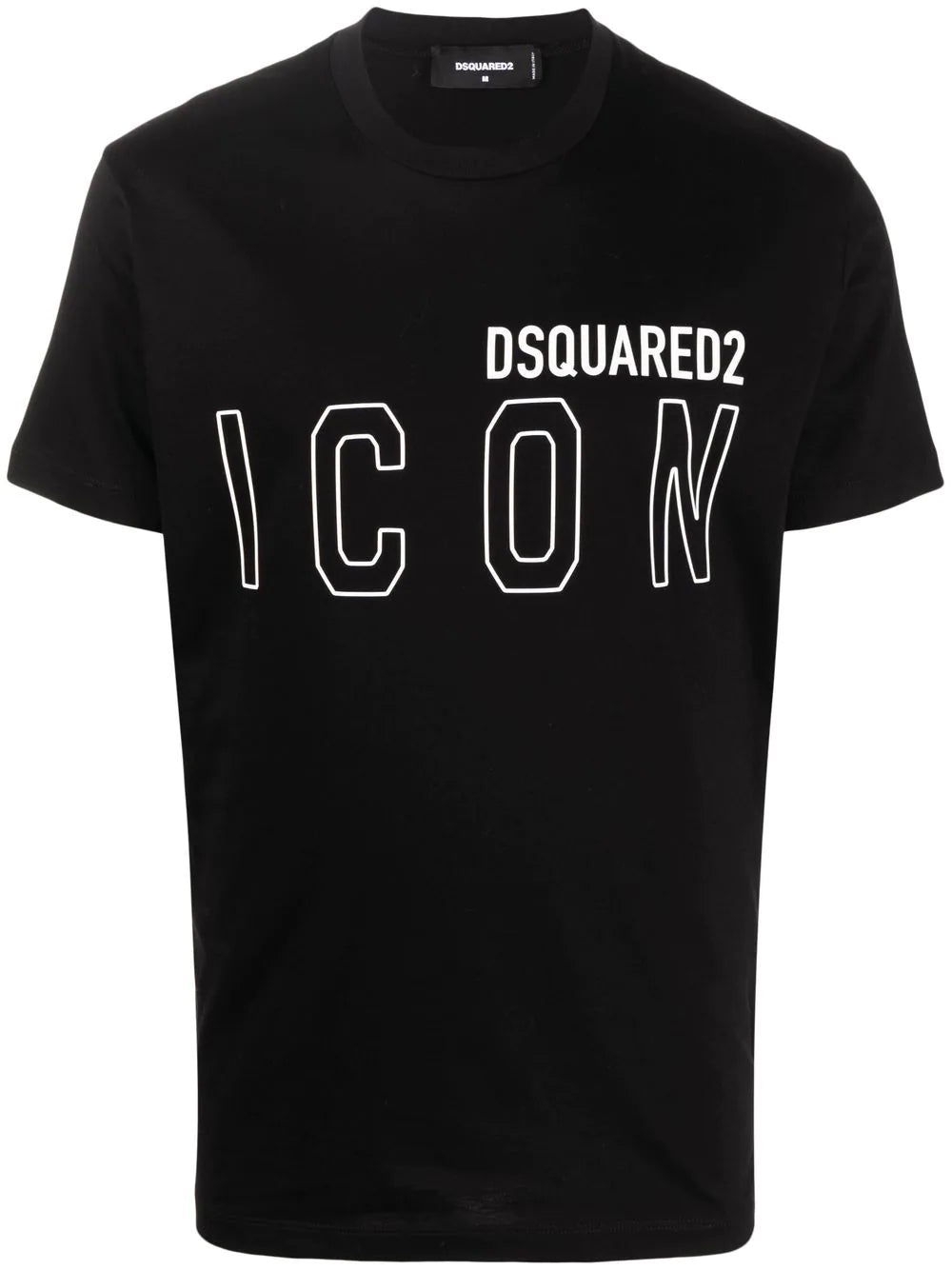 Dsquared2 – T-Shirt mit Symbolumriss in Schwarz