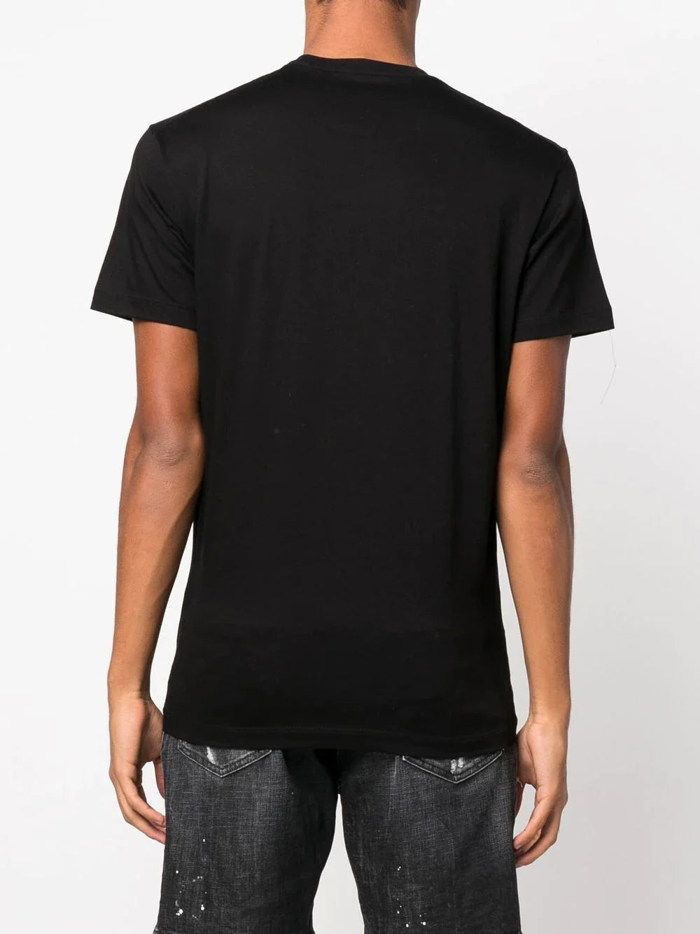 Dsquared2 – T-Shirt mit Symbolumriss in Schwarz