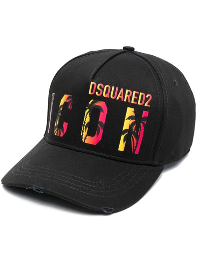Dsquared2 Icon Tropical Baseballkappe Schwarz