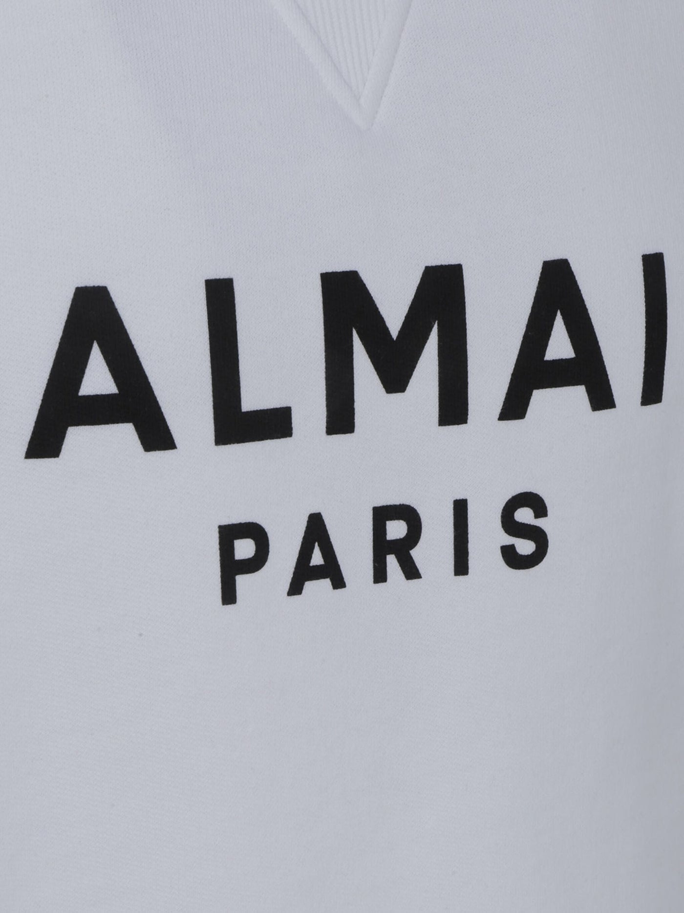 Balmain Paris – Weißes Sweatshirt mit Logo-Print