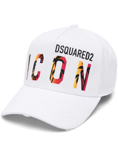 Dsquared2 Icon Tropical Baseballkappe Weiß