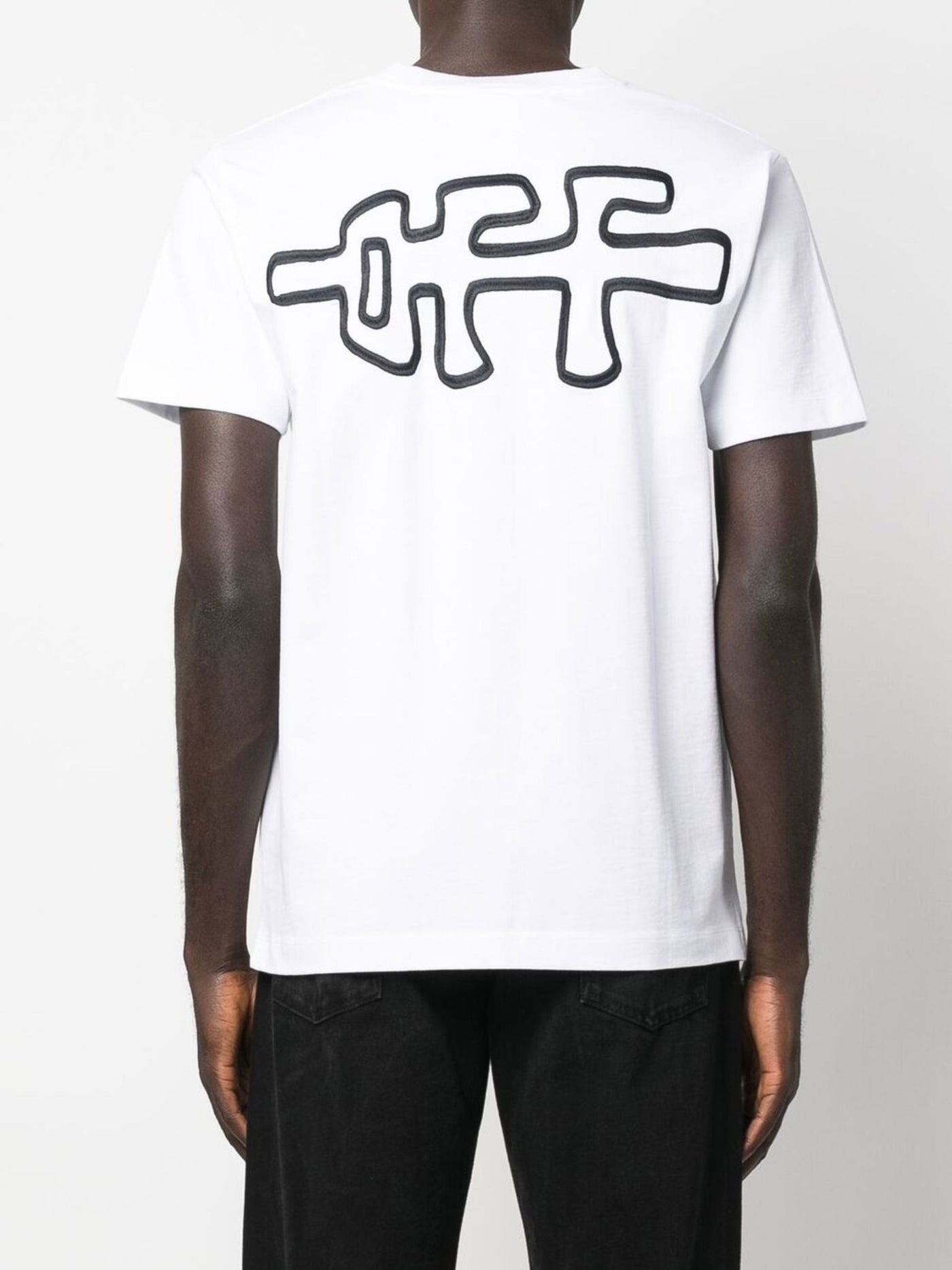 Off-White – Weißes T-Shirt mit Rocks-Type-Print