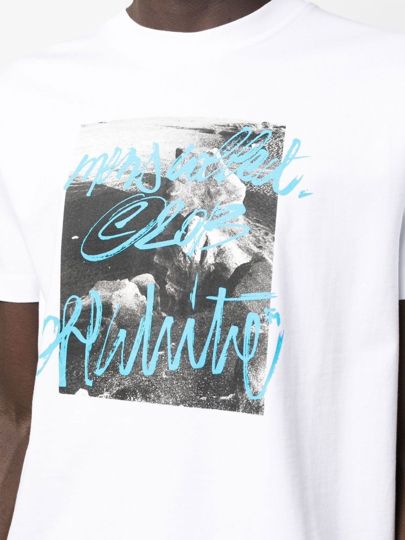 Off-White – Weißes T-Shirt mit Rocks-Type-Print