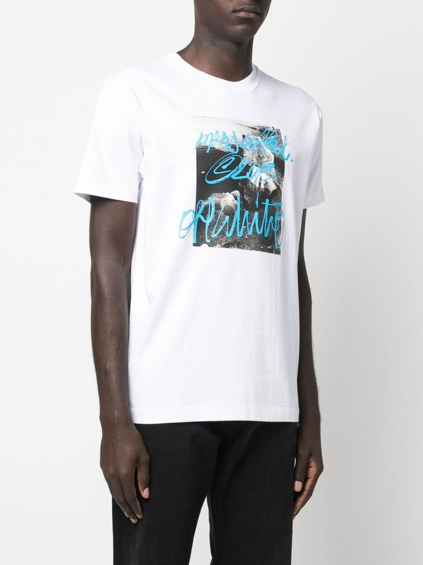 Off-White – Weißes T-Shirt mit Rocks-Type-Print