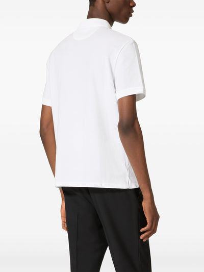 Valentino VLOGO Signature Patch Polo in Weiß