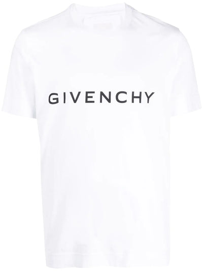 Givenchy – Archetype – Weißes T-Shirt mit Logo-Print