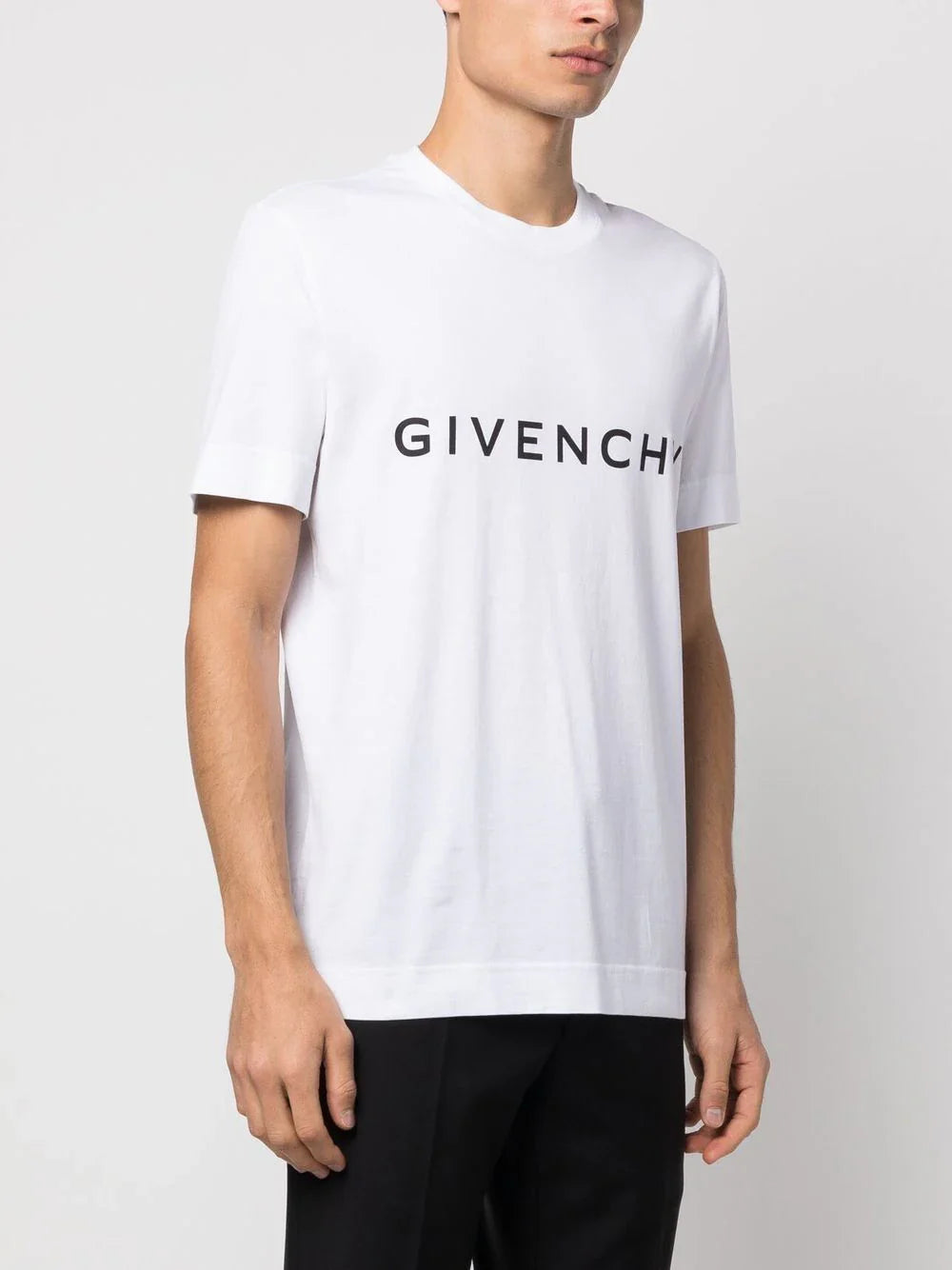 Givenchy – Archetype – Weißes T-Shirt mit Logo-Print