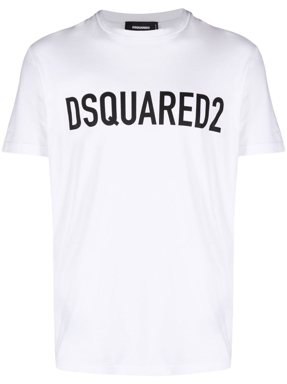 Dsquared2 – Lässiges T-Shirt mit Logo-Print in Weiß