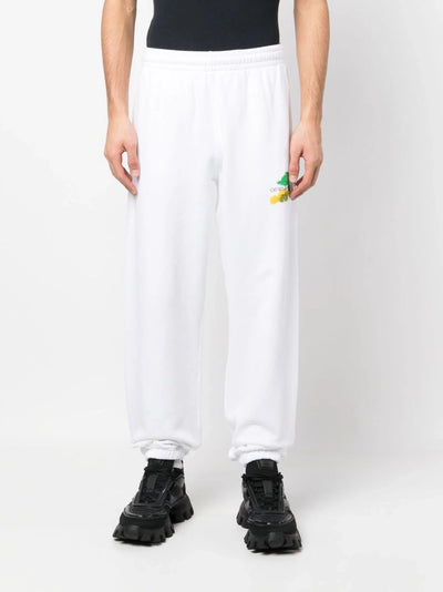 Off-White – Weiße Jogginghose mit Brush Arrows-Logo-Aufdruck