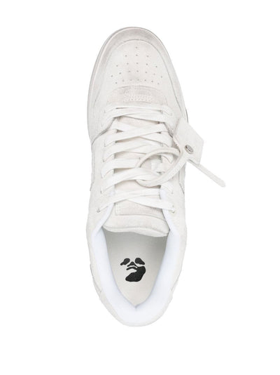 Off-White – Out of Office – Weiße Vintage-Sneaker aus Wildleder 