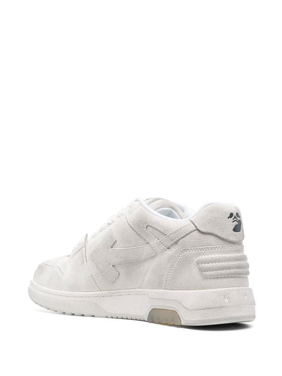 Off-White – Out of Office – Weiße Vintage-Sneaker aus Wildleder 