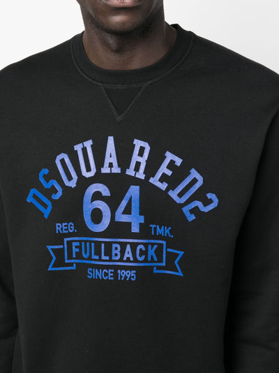 Dsquared2 Fullback College Sweatshirt Schwarz