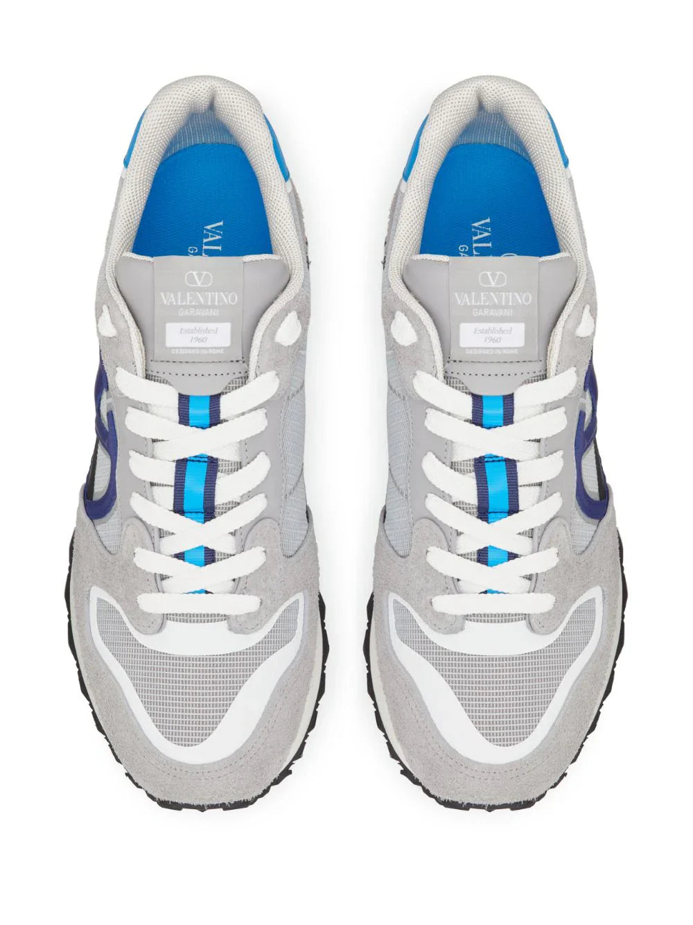 Valentino Garavani – Niedrige Sneaker „V Logo Pace“ in Grau