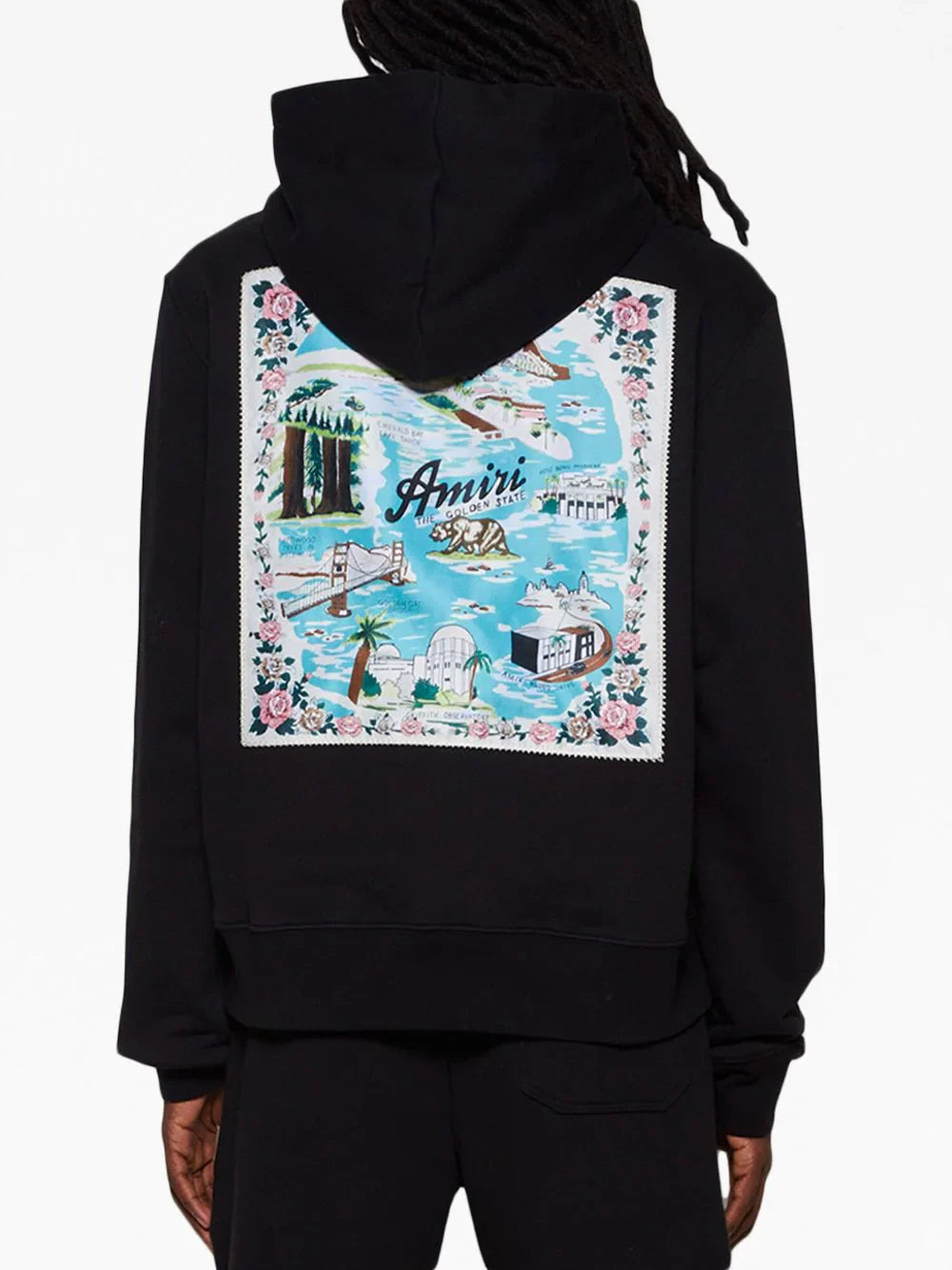 Amiri – California – Hawaii-Kapuzenpullover in Schwarz 