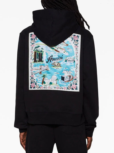 Amiri – California – Hawaii-Kapuzenpullover in Schwarz 