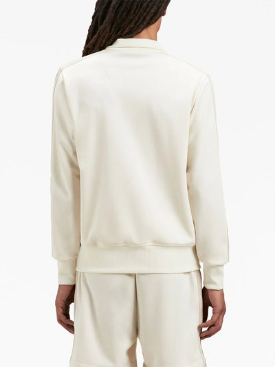 Palm Angels – Jacke mit Track-Logo-Print in Butter/Creme